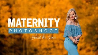 Outdoor MATERNITY PHOTOSHOOT Behind the scenes NATURAL & OCF Light