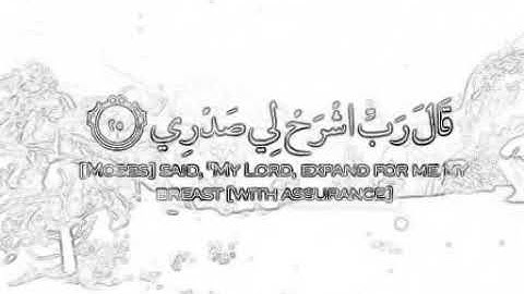 قال رب اشرح لي صدري، سورة طه ، القارئ الشيخ محمد صديق المنشاوي رحمه الله، حالات واتسأب .