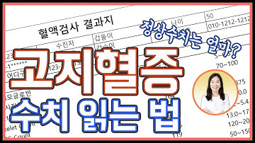 고지혈증 정상 수치가 어떻게 되나요? | 고지혈증 수치 읽는 법 | 콜레스테롤 수치 계산하는 법