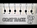 HOW TO BUILD A (CHEAP AND EASY ) COAT RACK| CHEAP COAT RACK DIY | EASY COAT RACK DIY