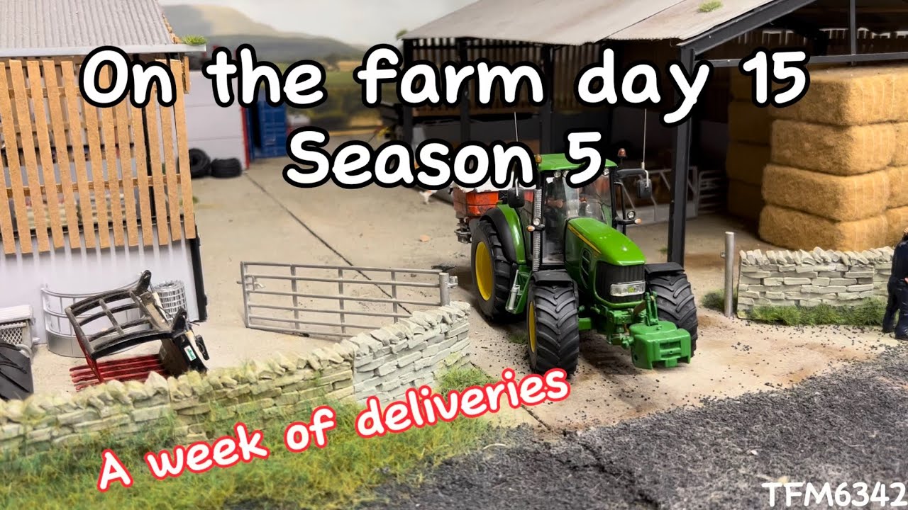 A week of deliveries! | On the farm day 15 season 5 1:32 model farm ...