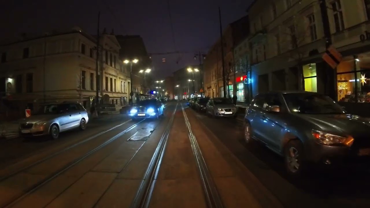 Bydgoszcz linia nr 2 Las Gdański P+R - Kapuściska (XII.2025)(jazda nocą)