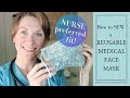 How to SEW a REUSABLE FACE MASK  with FILTER POCKET// DIY Fabric Face mask // BATCH sew Medical mask