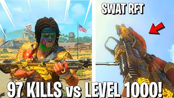 97 KILL SWAT RFT CLASS SETUP vs LEVEL 1000 in COD BO4... (BEST SWAT RFT CLASS SETUP in COD BO4)