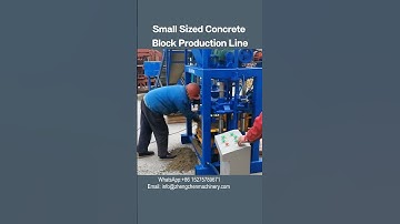 Small Sized concrete block production line QT40-1