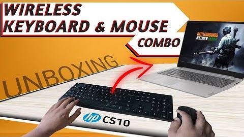 Wireless Keyboard and Mouse Combo Unboxing | HP CS10 Wireless Combo