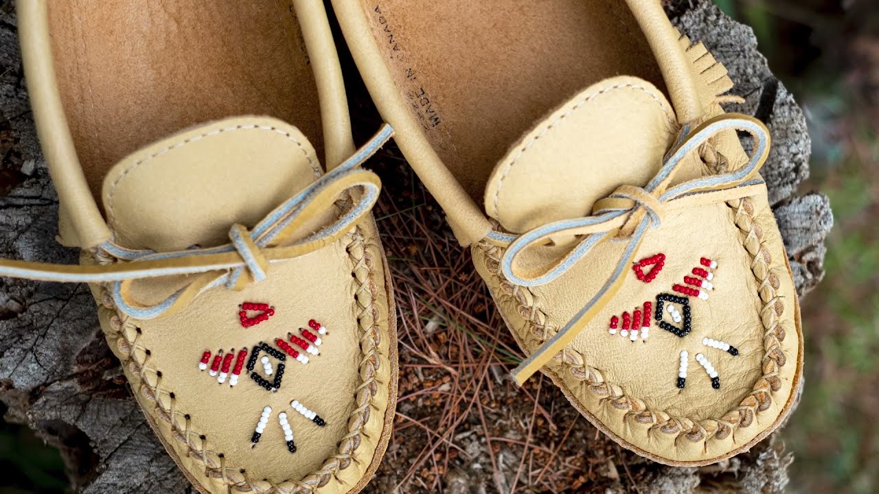 Men's Laurentian Chief Soft Sole Moose Hide Leather Moccasin Slippers