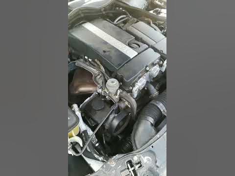 Mercedes w203 m271 engine slow knock noise, c180 2005 - YouTube