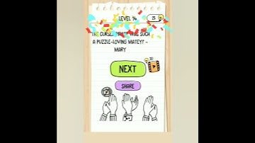 brain test 2 captain Mary level 14 another puzzle door .try to open it.