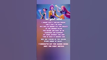 I broke into a million pieces ♡(what it sounds like)♡ #kpop #kpopdemonhunters #rumi #singalong #fyp