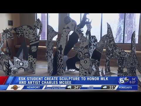 Episcopal School of Knoxville students create sculpture to honor MLK and artist Charles McGee