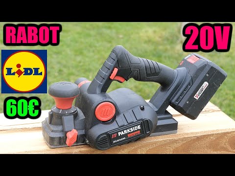 LIDL rabot sans fil parkside performance brushless Cordless Planer type Bosch Professional GHO 18 V @BricovideoOvh