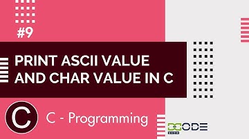 Program to Print ASCII Value |  Printing ASCII Value of a Character Given by user C Program