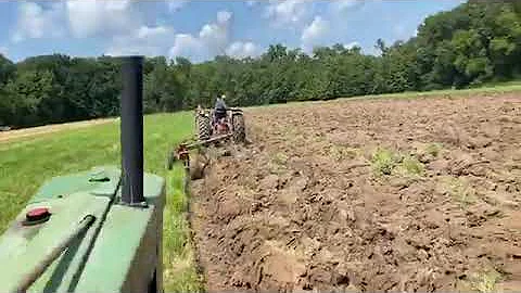 From the Seat of the 1955 "70 Diesel John Deere" plowing