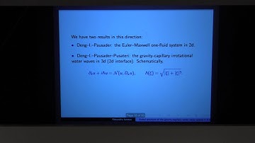 Alex Ionescu - Global solutions of the gravity-capillary water wave system in 3 dimensions