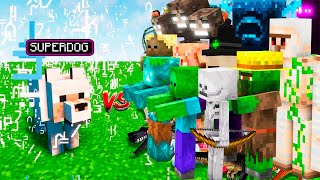 SUPER DOG vs ALL MOBS ARMIES in Minecraft Mob Battle ( Compilation )