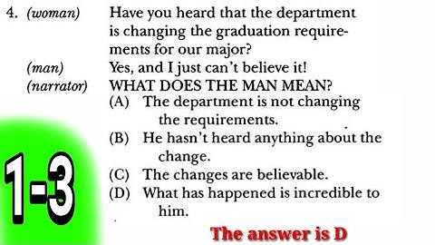 Latihan Tes TOEFL - Listening | #1-3 The Last Line, Answers with Synonyms, and Avoid Similar Sounds