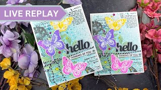 🟣LIVE REPLAY! Getting Inky with Simon Says Stamp & Tim Holtz