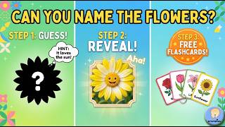 Name the Flower Game | Spring flowers | With flashcards link screenshot 5