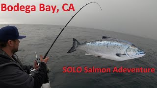 *SOLO* Salmon Adventure | FISHING Bodega Bay, CA