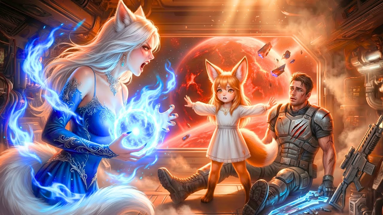 Mama, Don’t Attack…The Human Veteran Shielded Me From Fire,” Said The Fox Girl to Her Wounded Mother