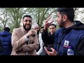 Ali dawah gives a fake exmuslim a heart attack ali dawah and visitor speakers corner sam dawah