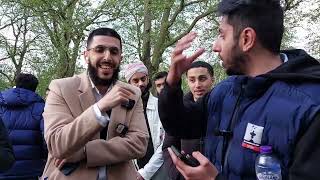 Ali Dawah Gives A Fake Ex-Muslim A Heart Attack! Ali Dawah And Visitor Speakers Corner Sam Dawah