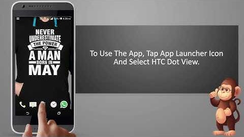 HTC How to use  Personalizing HTC Dot View on  smart phones user guide support