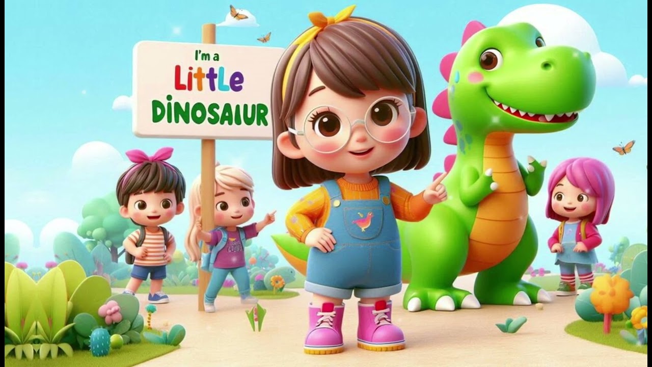 I’m a Little Dinosaur - Fun Nursery Rhyme for Kids!" Song for Children