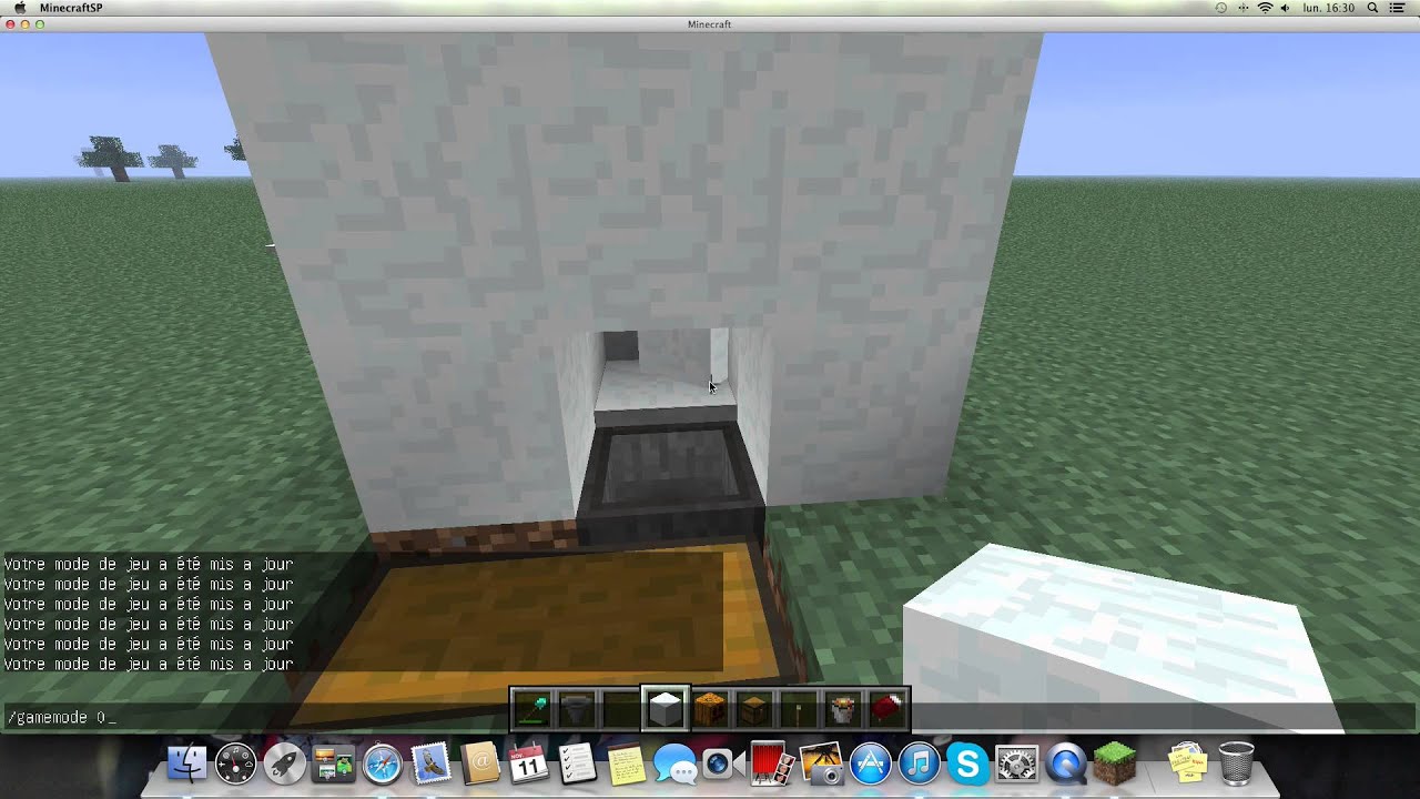 usine a neige facile a faire sur minecraft - YouTube