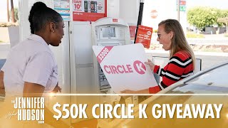 Jennifer Hudson Gives Away $50K to Circle K Customers!
