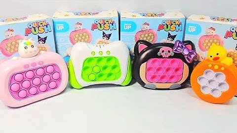 ASMR Playing Pop it Electronic Fast Push Game Fidget Toy | Stage Mode | Level Mode