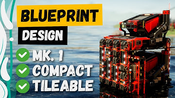 2x Manufacturers Blueprint - Compact, Tileable, Mk.1 Design - Satisfactory