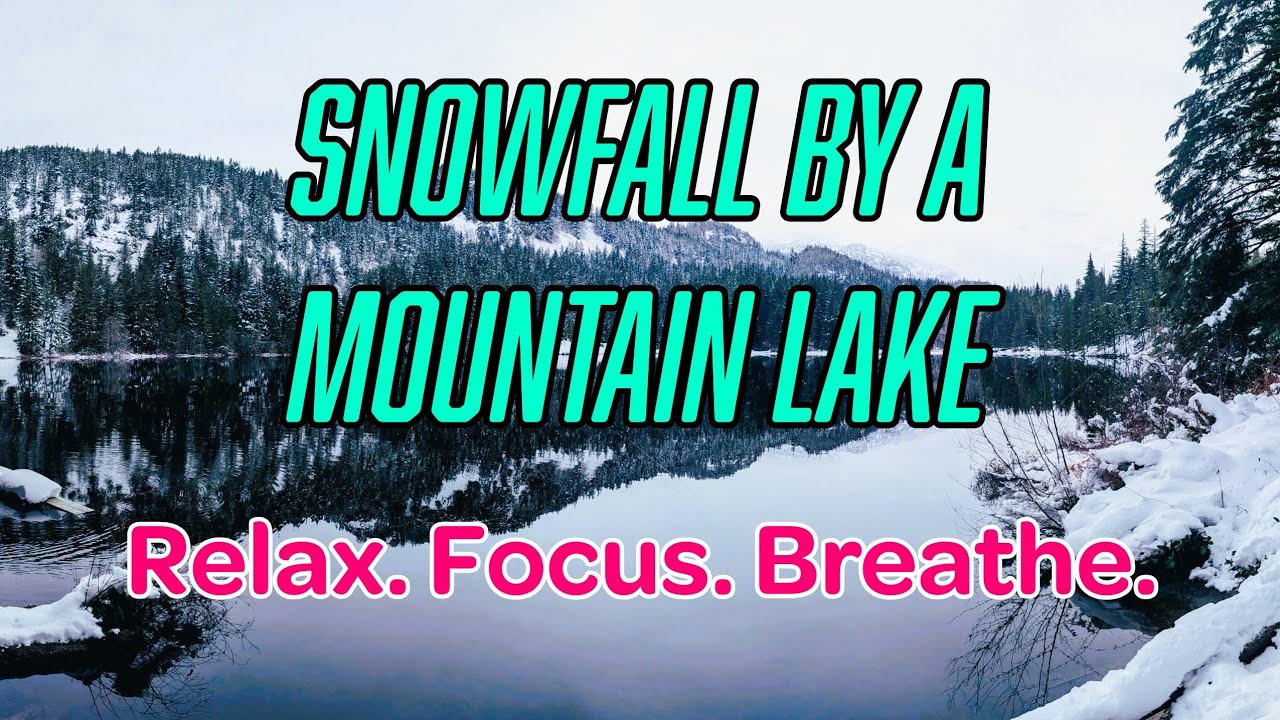 Relaxing Snowy Mountain Lake ❄️ | Winter Calm Music for Stress & Anxiety Relief