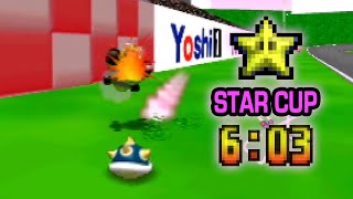 Mario Kart 64 - Star Cup 150cc (Skips) - 6:03 [WR]