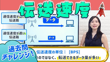 伝送速度とは？通信ハードウェアと単位[BPS]を計算する基本情報技術者試験の過去問🗼／ITパスポート・基本情報技術者・高校情報