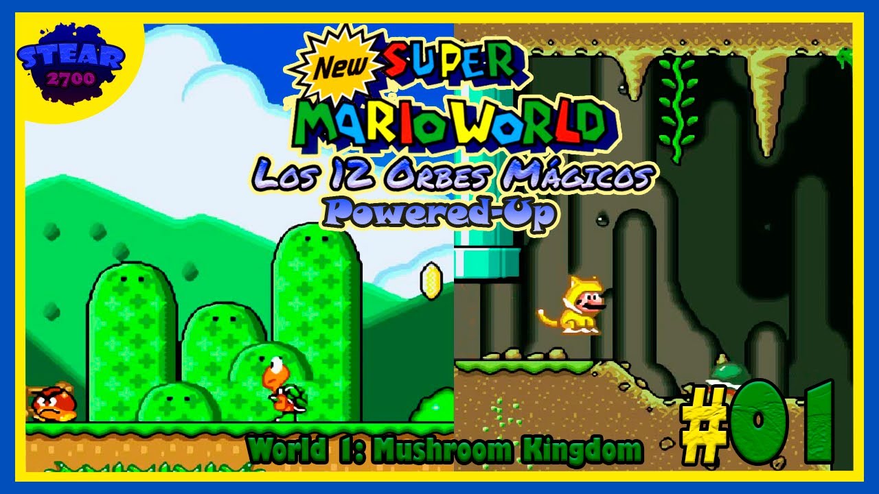 Jogue Novo Super Mario World 1: The Twelve Magic Orbs, um jogo de Mario bros