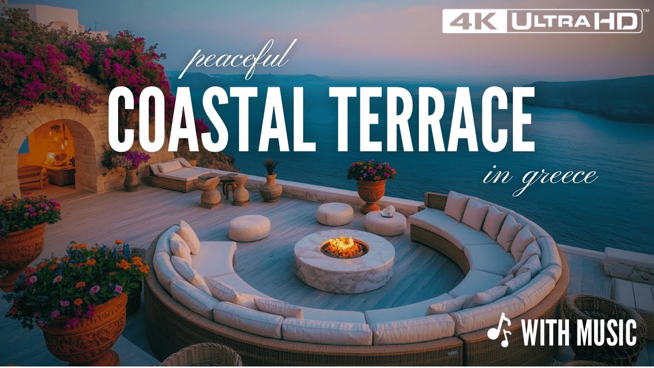 Coastal Sunset Terrace Vibes 🌴 – Relaxing Background Music for Calm Evenings & Warm Moments 🌊