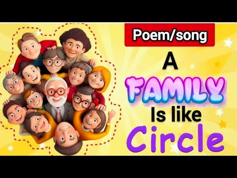 Family Rhyme #Family| A Family is like circle| Poem song rhyme on family| peom rhyme ...
