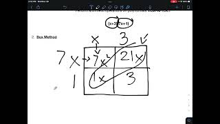 Algebra Multiplying Binomials Using 3 Different Methods