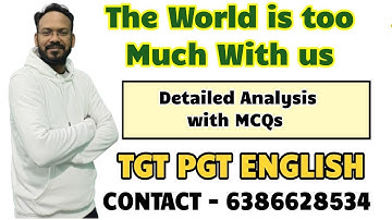 🎯The World is Too Much With Us | Detailed Analysis with MCQs | ENGLISH DISCOVERY BY BHUPESH SIR