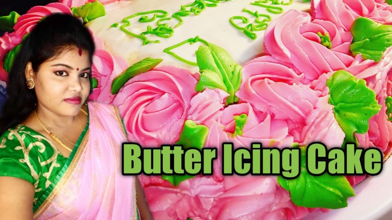 Butter Almond Cake & Butter Icing Recipe Sri lankan Butter cake YouTube