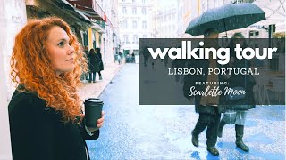 Portugal 🇵🇹 Walking tour in the rain 🍃 Walk in the promenade, beautiful Alfama, Bairro Alto & Chiado