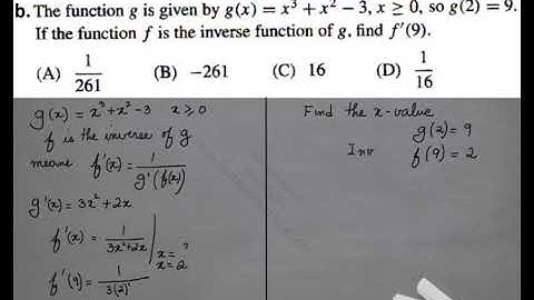Chap 2 Lesson 8 Derivatives of Inverse Functions Part 2