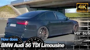 BMW M2 Competition vs Audi S6 C8 TDI Limousine +110-240 Insta360 DriveAnalyser RaceRender [4k]