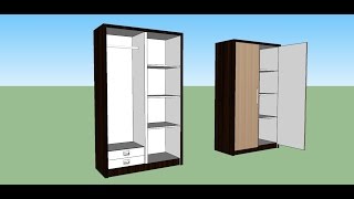 Sketchup make a Cabinet screenshot 3