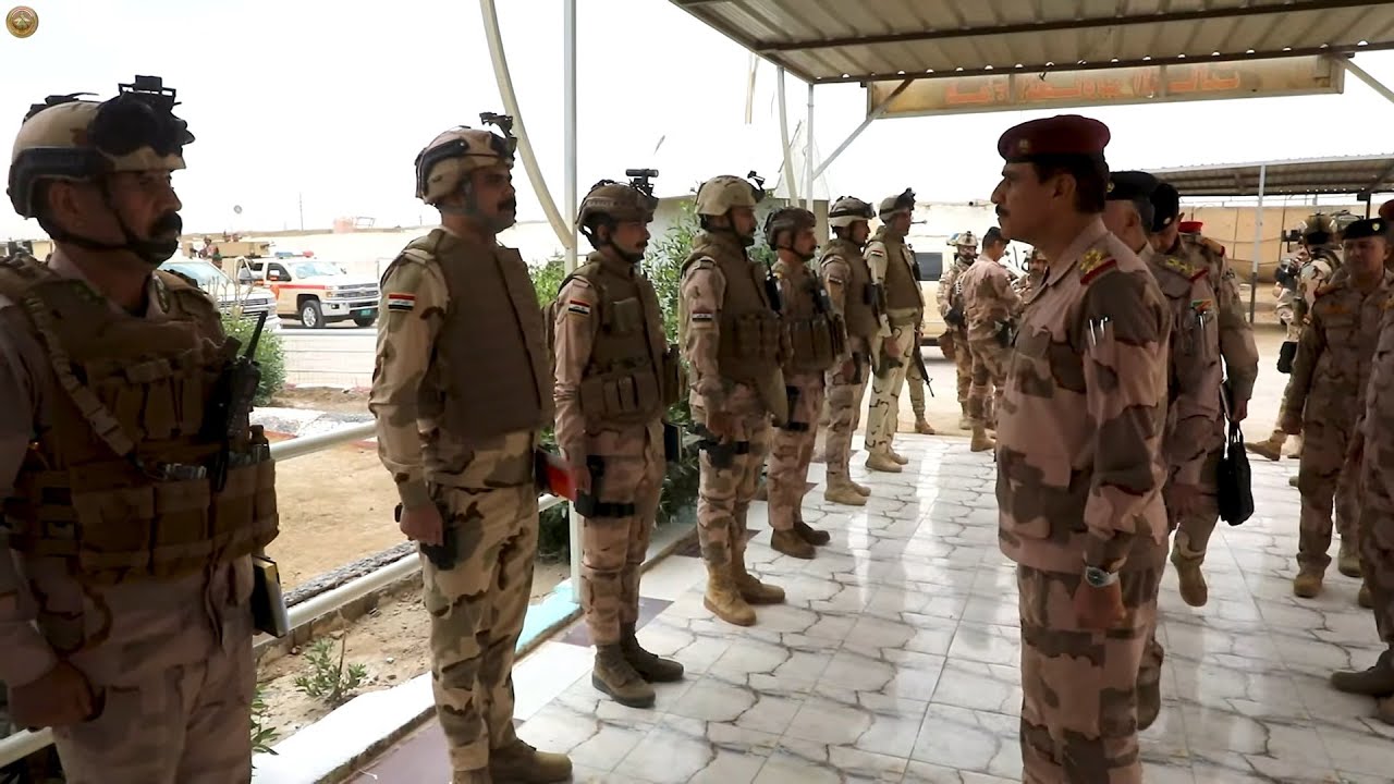 رئيس أركان الجيش يزور قاطع لواء مغاوير قيادة عمليات كربلاء المقدسة في ( جرف النصر)