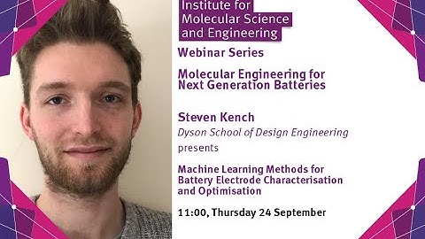 IMSE Webinar: Machine learning methods for battery electrode characterisation and optimisation