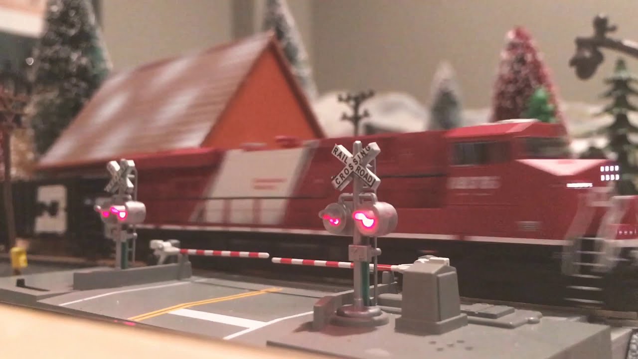MY N Scale Kato North American style crossing gate. YouTube
