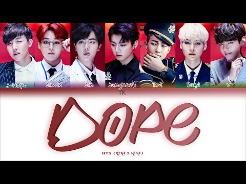 BTS – Dope [ПЕРЕВОД НА РУССКИЙ/КИРИЛЛИЗАЦИЯ Color Coded Lyrics]